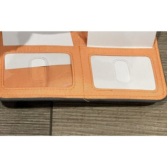 New Vera Bradley Jazzy Swirls Turnlock Wallet Retired NWT Pink Orange Gray - Picture 10 of 10